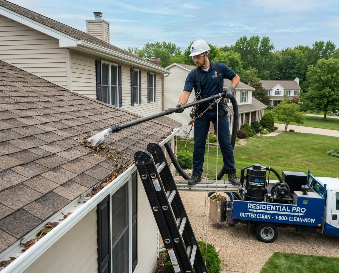 Residential Gutter Cleaning